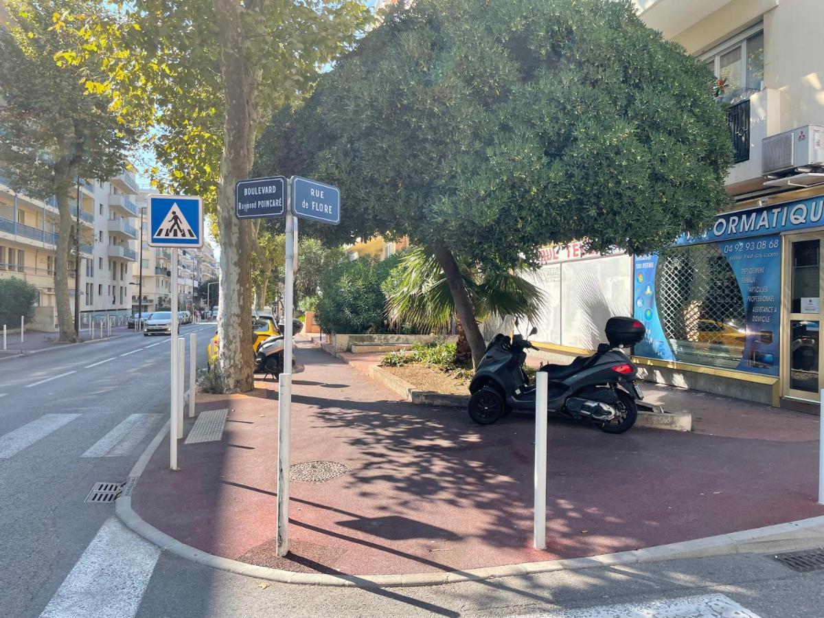 Spacieux F2 climatisé proche de la mer Antibes Exterior foto